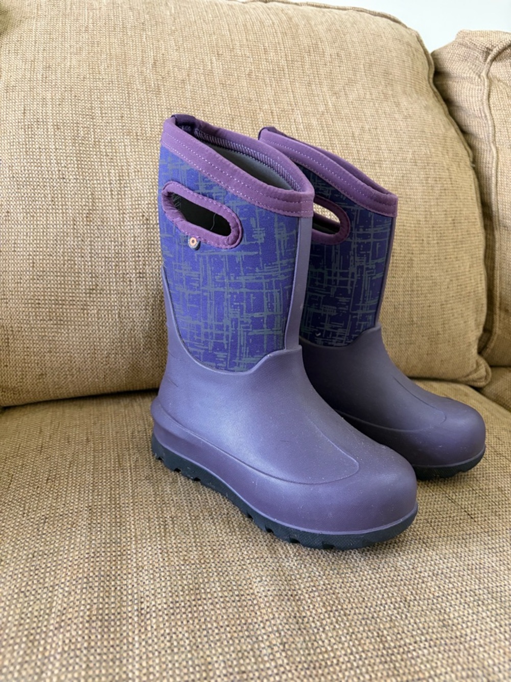 Bogs Purple Neo Classic Amaze Kid's Rain Boots 13